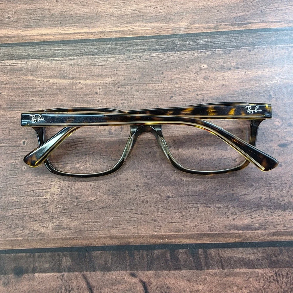 Ray-Ban RB 1536 3602 Dark Havana Tortoise Shell Rectangular Eyeglasses 48-16-130